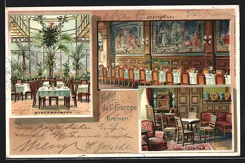 Lithographie Bremen, Hotel de l'Europe