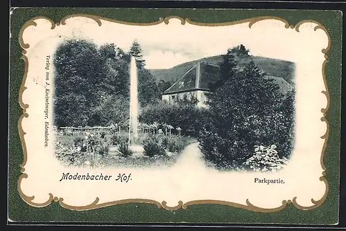 AK Ramberg /Pfalz, Am Hotel Modenbacher Hof