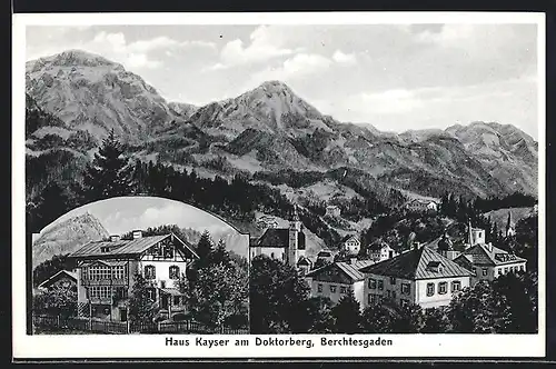 AK Berchtesgaden, Hotel Haus Kayser am Doktorberg, Bes. K. Kayser