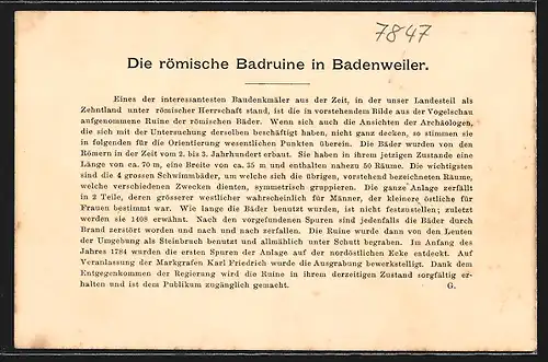 AK Badenweiler, Alte Römerbäder