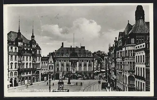 AK Bonn /Rh., Marktplatz mit Rathaus