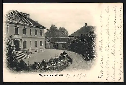 AK Wain, Anblick des Schlosses