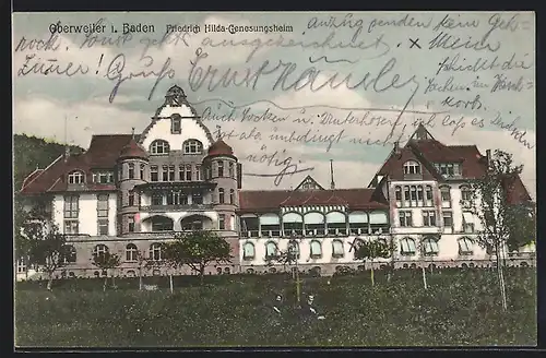 AK Oberweiler / Baden, Friedrich-Hilda-Genesungsheim