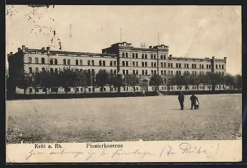 AK Kehl a. Rhein, Partie an der Pionierkaserne