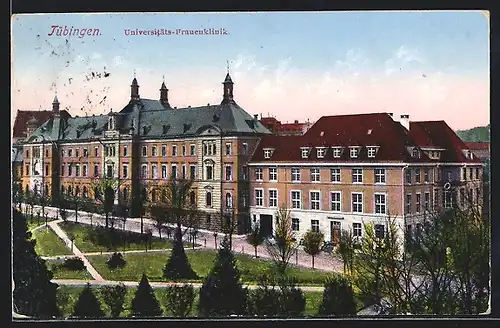 AK Tübingen, Universitäts-Frauenklinik aus der Vogelschau