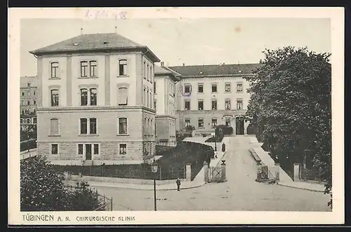 AK Tübingen, Strassenpartie an der chirurgischen Klinik