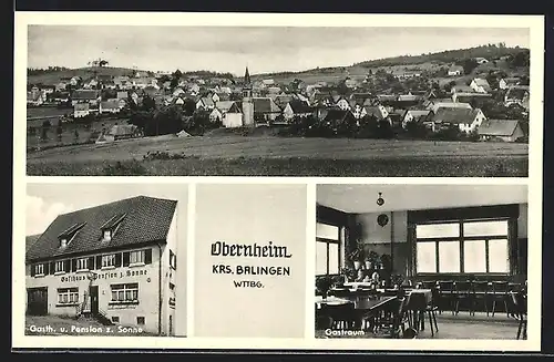 AK Obernheim, Gasthaus und Pension zur Sonne, Inh. Alois Allgaier