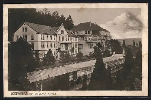 AK Biberach /Riss, Jordanbad aus der Vogelschau