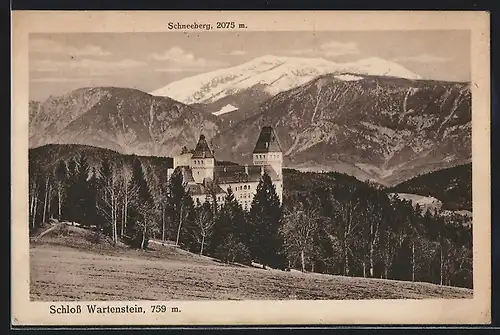 AK Wartenstein, Schloss und Schneeberg