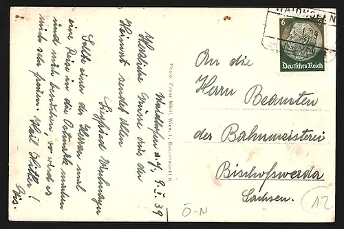 AK Waidhofen a. d. Ybbs, Gesamtansicht aus der Vogelschau