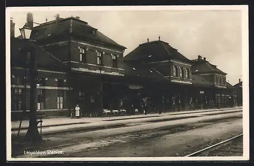 AK Leopoldov, Stanica, Ansicht vom Bahnhof