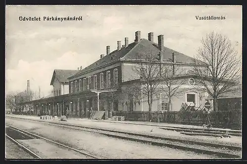 AK Párkány, Vasútállomás