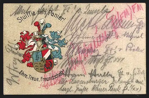 Künstler-AK Studentenwappen der Stuiffia