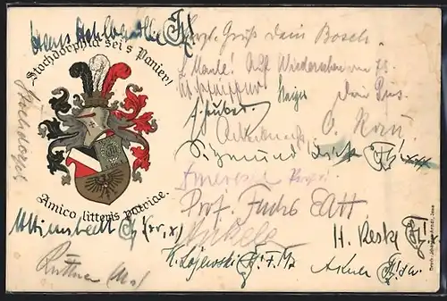 Künstler-AK Studentenwappen der Stochdorphia