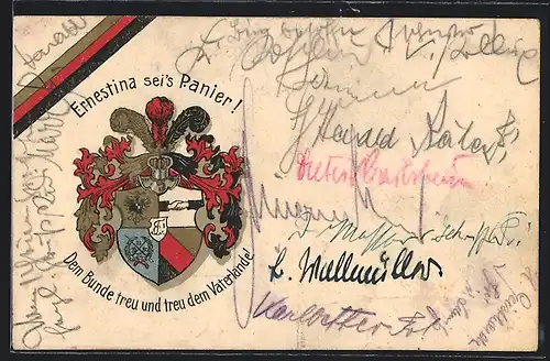 AK Ernestina sei`s Panier!, Studentenwappen