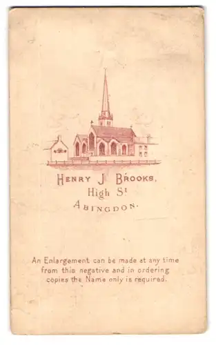 Fotografie Henry J. Brooks, Abingdon, High St., Ansicht Abingdon, Blick auf die Kirche des Hl. Laurentius