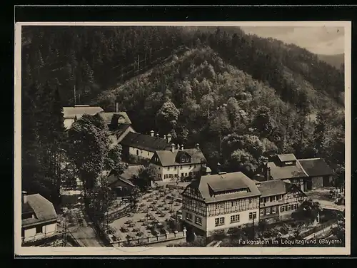 AK Falkenstein, Totalansicht aus der Vogelschau