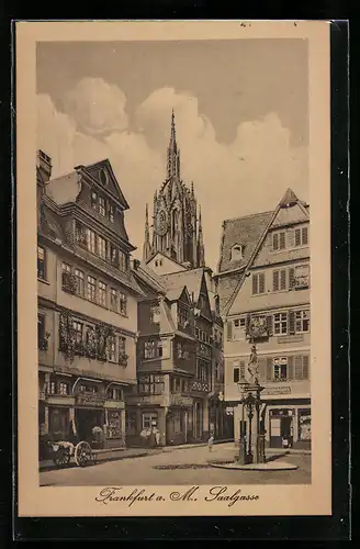 AK Alt-Frankfurt, Saalgasse und Dom