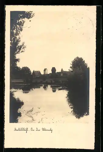 AK Dinkelsbühl, Partie an der Wörnitz