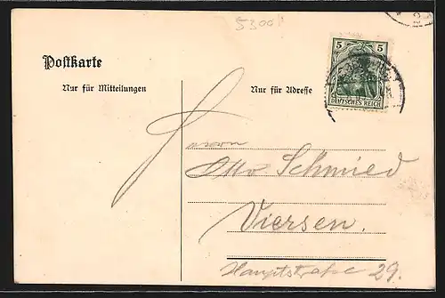 Künstler-AK Carl Jander: Godesberg mit Burgruine