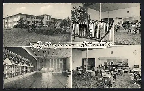 AK Recklinghausen, das Hallenbad von innen