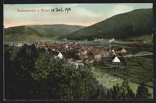 AK Bodenwerder a. Weser, Teilansicht