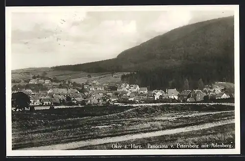 AK Oker a. Harz, Panorama vom Petersberg mit Adenberg