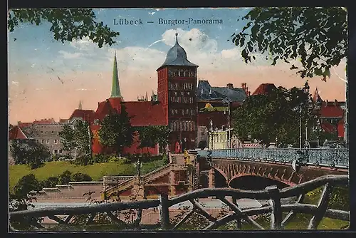 AK Lübeck, Burgtor-Panorama