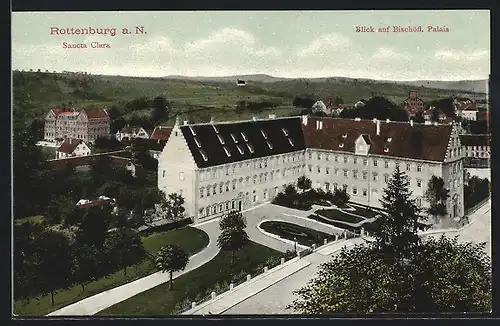 AK Rottenburg, Blick auf das Bischöfl. Palais