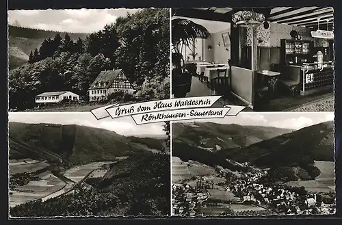 AK Rönkhausen, Gasthof und Pension Haus Waldesruh, Panorama