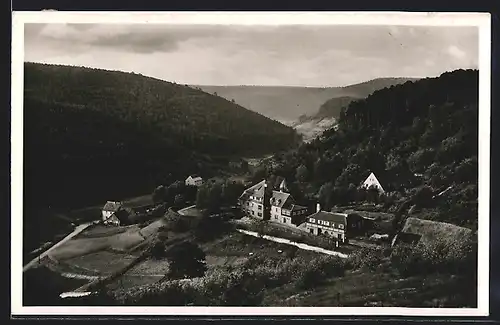 AK Elmstein, Blick auf das Ferienheim Elmstein der Naturfreunde aus der Vogelschau