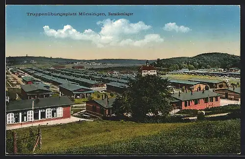 AK Münsingen, Truppenübungsplatz, Barackenlager