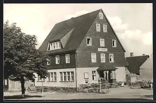 AK Steinheid /Thür. Wald, HO Gasthaus Goldener Hirsch