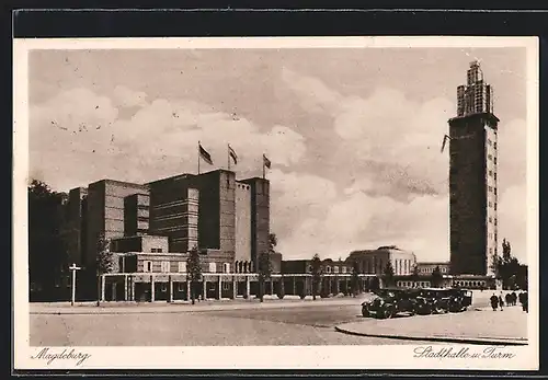 AK Magdeburg, Stadthalle und Turm