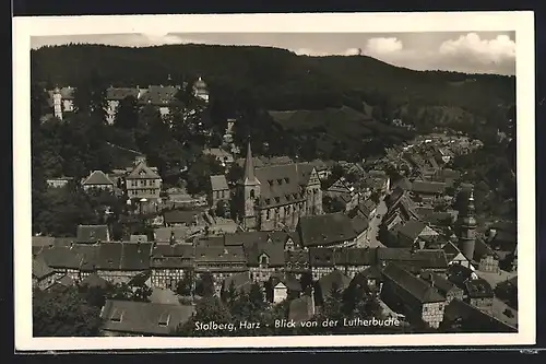 AK Stolberg /Harz, Blick von der Lutherbuche