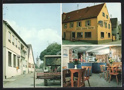 AK Marktsteft am Main, Gasthaus Goldener Hirschen, Post