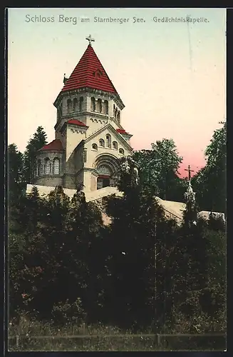 AK Berg am Starnberger See, Schloss, Gedächtniskapelle