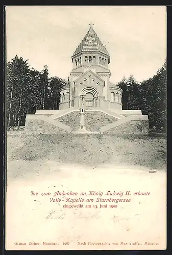 AK Starnberg, Votiv-Kapelle, Andenken an König Ludwig II.