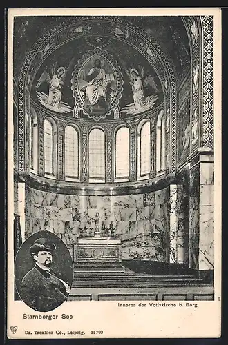 AK Berg am Starnberger See, Inneres der Votivkirche