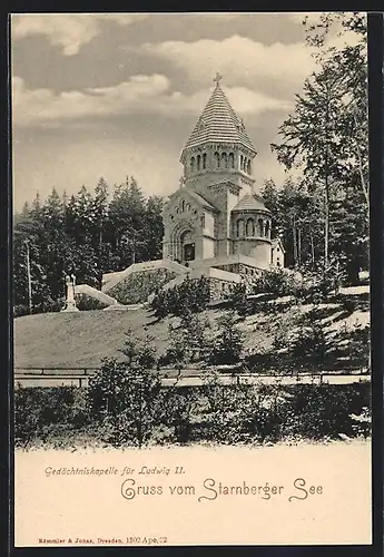 AK Starnberg, Gedächtniskapelle für Ludwig II. am Starnberger See