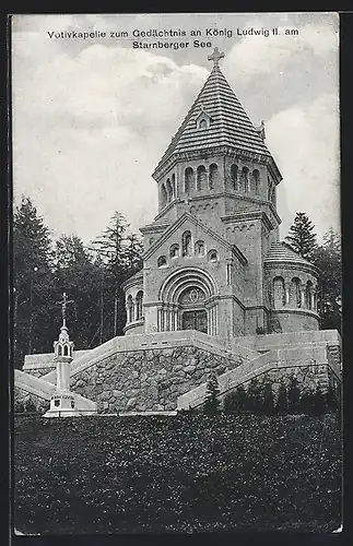 AK Starnberg, Votivkapelle zum Gedächtnis an König Ludwig II.