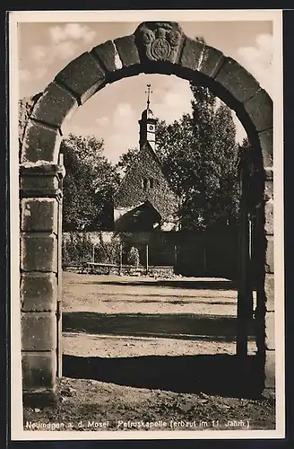 AK Neumagen a. d. Mosel, Blick auf die Petruskapelle
