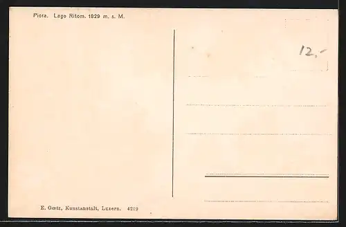 AK Piora, Ortsansicht mit Lago Ritom