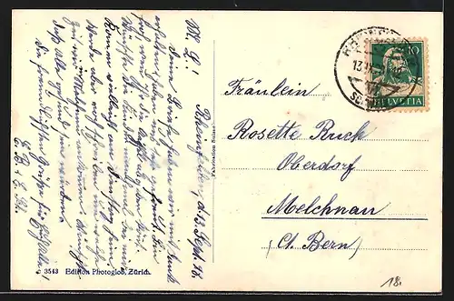 AK Rheinfelden, Partie am Feldschlösschen