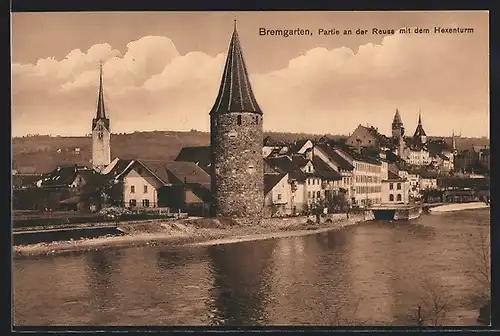 AK Bremgarten, Hexenturm an der Reuss