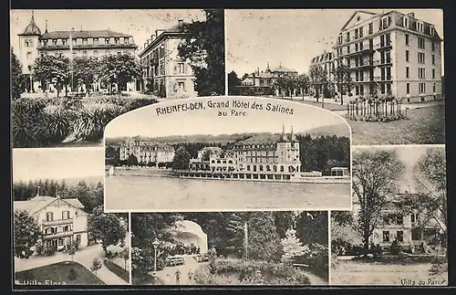 AK Rheinfelden, Grand Hotel des Salines au Parc, Villa Flora, Villa du Parc