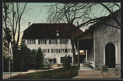 AK Brestenberg, Kuranstalt mit Springbrunnen