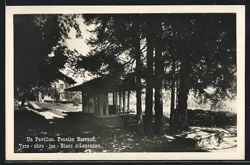 AK Vers-chez-les-Blanc-s-Lausanne, Pension Barraud, Un Pavillon