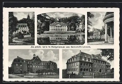AK Hofgeismar, Predigerseminar, Männerheim, Schloss Schönburg