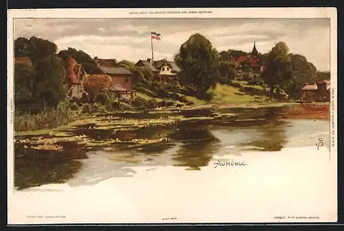 Künstler-AK Carl Biese: Friedrichsruh, Hotel Aumühle